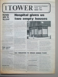 Front page of newspaper.