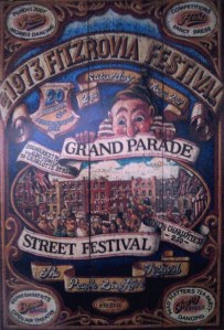 Original 1973 Fitzrovia Festival poster.