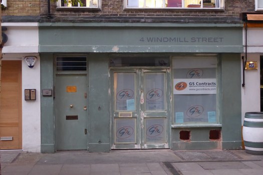 Shopfront at 4 Windmill Street.