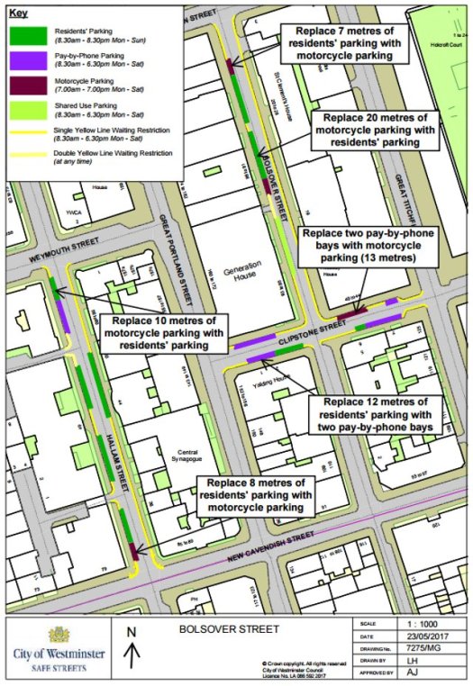 Map of traffic management area.